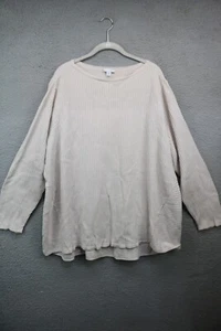 J. Jill Long Sleeve Ribbed Oversized Sweater-3X-Beachy-Cottagecore - Picture 1 of 10