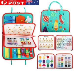 Toddler Montessori Busy Board Intelligence Learning Toys Sensory Board Baby Toys - Picture 1 of 15