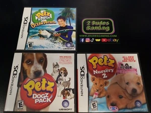 A2 DS2 Bundle 3 Game Lot Petz Ocean Patrol, Petz Dogz Pack, and Petz Nursery 2 - Picture 1 of 1