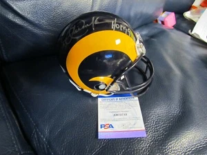 ERIC DICKERSON AUTOGRAPHED MINI HELMET LOS ANGELES RAMS PSA - Picture 1 of 10