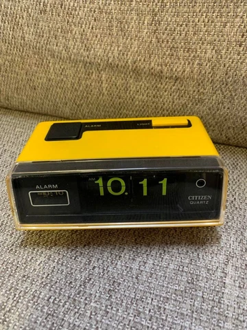 CITIZEN Flip alarm Clock 8RD102 Battery-powered VINTAGE Space Age mid century Cover