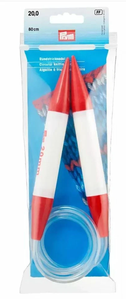 Prym Rundstricknadeln, 80 cm, 20 mm bunt - Bild 1 von 1