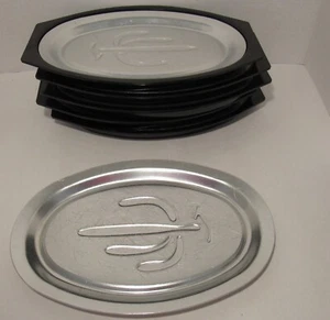 Vtg Nordic Ware Serv-a-Sizzler, 6 Platters & Holders Aluminum Set, Lot of 6 - Picture 1 of 11
