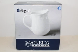 Vtg Oneida ARIEL Pattern White Serving Beverage Pitcher - Picture 1 of 6