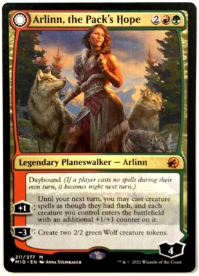 MTG Arlinn, the Pack's Hope Secret Lair Commander Cute to Brute 211 NM - Image 1 of 2