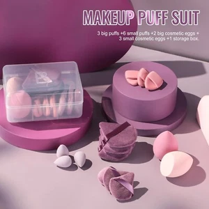 14-Piece Makeup Sponge Set – Triangle Puffs for Liquid, Cream & Powder - Picture 1 of 5