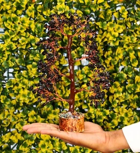 Black Tourmaline Tree Crystal Tree Handmade GemTree,Money tree-300 Stones - Picture 1 of 5