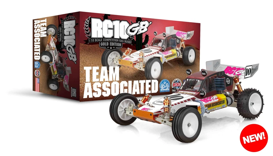 Associated 6047 1/10 RC10GB Nitro Buggy Kit - Gold Edition - Image 1 of 4