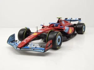 Ferrari SF-24 #55 Formula 1 Miami Gp 2024 Rosso Sainz Modellino 1:18 Bburago - Foto 1 di 9