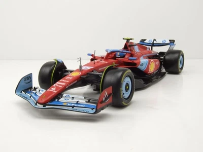 Ferrari SF-24 #55 Formula 1 Miami Gp 2024 Rosso Sainz Modellino 1:18 Bburago - Immagine 1 di 4