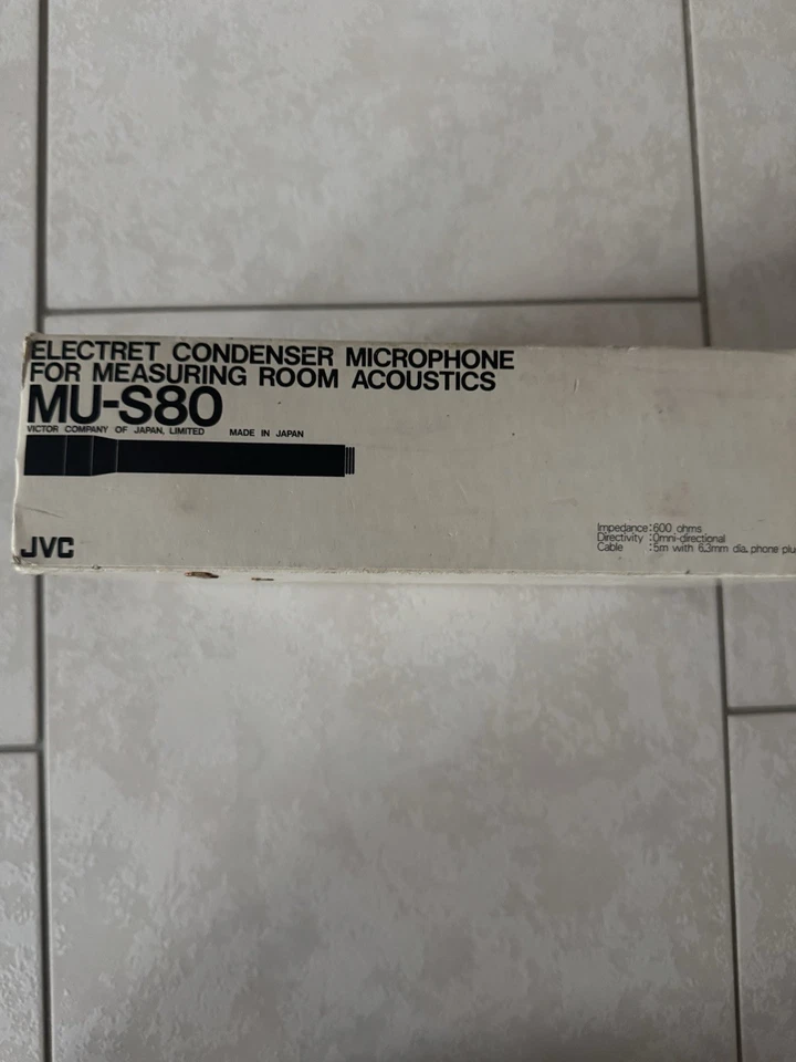 JVC MU/S80 Kondensator Mikrofon für Akustische Raumvermessung - Bild 1 von 4