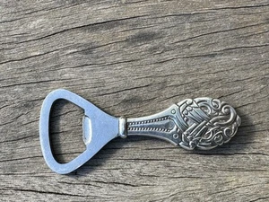 830s Silver Bottle Opener Viking Pattern Vintage Estate - Picture 1 of 5