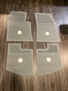 Original Style 1961- 64 Impala/SS Chevelle Rubber Floor Mats 4 Pc Satin Silver - Picture 1 of 4
