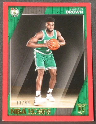 Aros Panini Jaylen Brown 2016-17 rojo novato paralelo #263 (13/49) Boston Celtic Foto 1 de 2