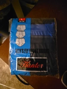 HUNTER HERREN FLY FRONT SLIPS Gr. L 36 - 38 einfarbig dunkle Farben 6 Paar - Bild 1 von 5