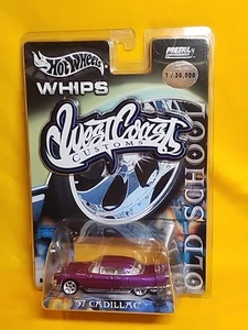 Hot Wheels Whips West Coast 1957 Cadillac Old School púrpura nuevo en paquete 🔥E - Imagen 1 de 16