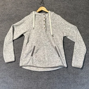 Thread & Supply Damen Pullover Fleece Hoodie Gr. XL meliert grau Pulli - Bild 1 von 8