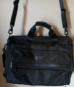 TUMI SCHWARZ TASCHE Canvas Gepäck Weekender Handgepäck Reisetasche  - Bild 1 von 13