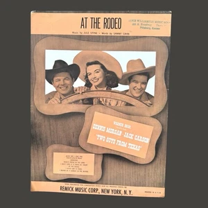 Beim Rodeo 1948 Noten Zwei Jungs aus Texas Cahn Styne Warner Bros Vintage - Bild 1 von 3