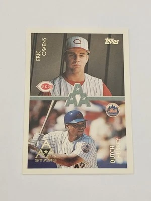 1996 Topps - Butch Huskey, Eric Owens #104 - Cincinnati Reds - New York Mets  - Image 1 of 2