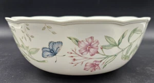 Lenox Butterfly Meadow Large Vegetable Serving Bowl 10" x 3.5" Excellent - Picture 1 of 7