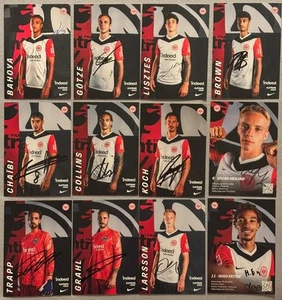Eintracht Frankfurt 2024/25 - 12 Autogrammkarten original signiert - Bild 1 von 13