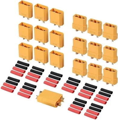 10 pairs of XT90 connectors & buses for RC Lipo – including 40 cables - Image 1 of 4