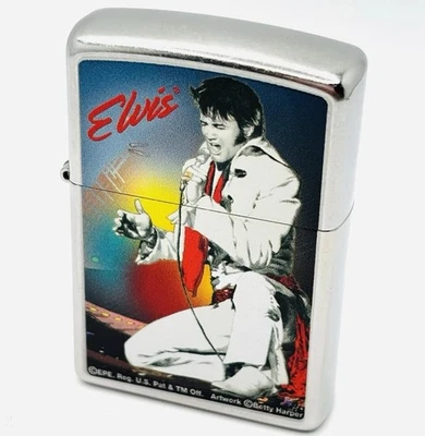 Encendedor Elvis Presley Zippo - Betty Harper - En concierto - Edición limitada - Raro Foto 1 de 4