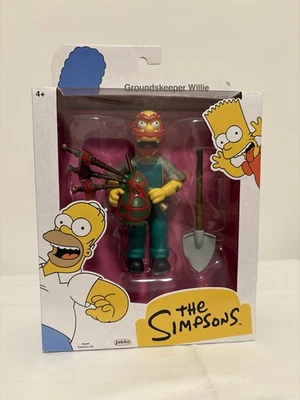 Figura de acción Jakks Pacific The Simpsons Groundskeeper Willie 5 pulgadas 2024 Foto 1 de 2