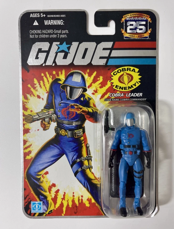 Hasbro G.I. Joe Action 25th Ann. Figure Cobra Leader w/Mask