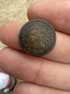 1869/9 INDIAN HEAD CENT 1869 OVER 9 1c Better Grade RARE YEAR COLLECTORS COIN⭐️ - Picture 1 of 5