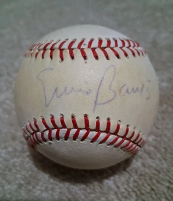 Ernie Banks Autographed Signed OMLB Baseball Chicago Cubs - Image 1 of 3