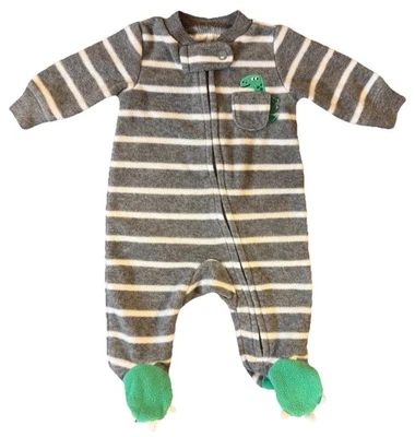 Carters Preemie Bebé Niño Dormir Dinosaurio Polar Dino Pies Conjunto Muñeca Renacida Foto 1 de 4