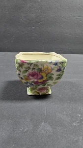 Vintage Royal Winton Grimwades Chintz quadratische Schale mit Fuß Floral Made England - Bild 1 von 5