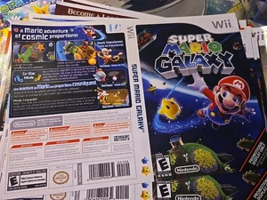 Super Mario Galaxy Promo Pantalla Solo Obra de Arte Cubierta Arte Inserto Wii Nintendo - Imagen 1 de 2