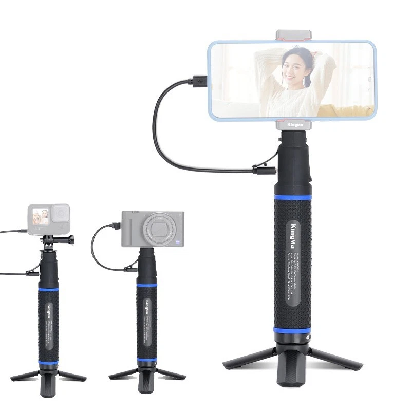 5200/10000mAh Hand Grips Power Bank Mini Tripod Selfie Stands for Gopro Cameras - Image 1 of 4