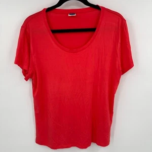 Ripskirt Everyday T-Shirt Women's Large Pink Stretch Casual Scoop Neck Pullover - Picture 1 of 9