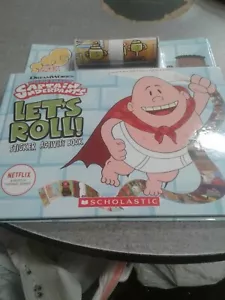 NEW! Scholastic Captain Underpants HC "Let's Roll!" Sticker Activity Book - Picture 1 of 4