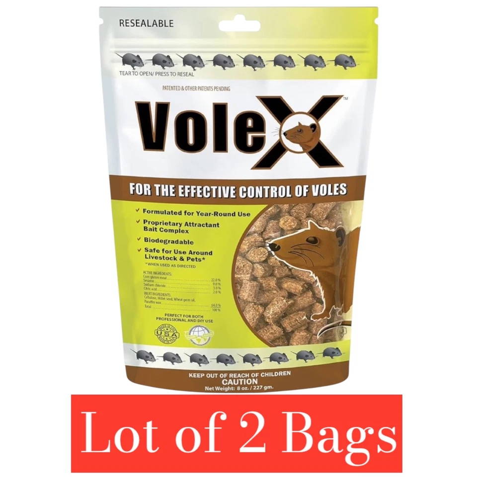 VoleX Eco-Friendly Solution Effective Against All Species of Voles Lot of 2 - Image 1 of 4