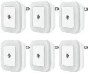 LED Night Light, Plug-in, (6 Pack) Super Smart Dusk to Dawn Sensor - Picture 1 of 7