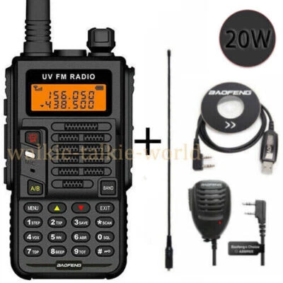 BAOFENG X5 PLUS 20W 9800MAH WALKIE TALKIE VHF/UHF SPRECHFUNKGERÄTE HANDFUNKGERÄT - Bild 1 von 4