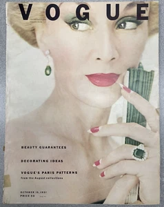 Vogue: Classic Vintage Magazine October 15, 1951 - Picture 1 of 6