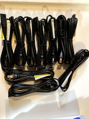 WELL-SHIN WS-027A-2 figure 8 WALL POWER CORD 2 Prong 125V 7A -E115330 - Image 1 of 4