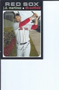 J.D. Martinez 2020 Topps Heritage Silver Name Parallel - Picture 1 of 1