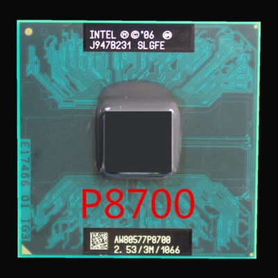 Intel Core 2 Duo P8700 Dual Core 2.53GHz/3M/ SLGFE SocketP 1066MHz CPU Processor - image 1 of 4