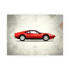 Stampa su Tela su Carta Poster o Quadro Rogan Mark Ferrari 308GT Berlinetta 1977 - Imagen 1 de 2