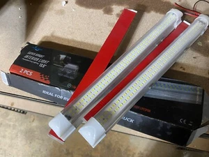 Junhcone 2X 108 LED Auto Innenraum Weiß Streifen Lichtleiste Auto Inter... - Bild 1 von 1