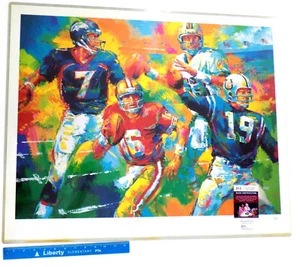 JOE MONTANA HOF Signed Auto 24x30" Lithograph Football Poster Print JSA 💎 COA - Picture 1 of 5