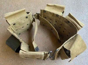 WW1 / WW2 U.S. Browning Automatic Rifle Gunner's Ammo Belt / Steel Butt Holder - Picture 1 of 8