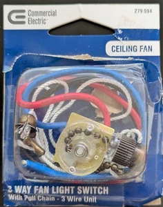 Commercial Electric 3-Way Fan Light Switch Antique Brass 82355 - Picture 1 of 2
